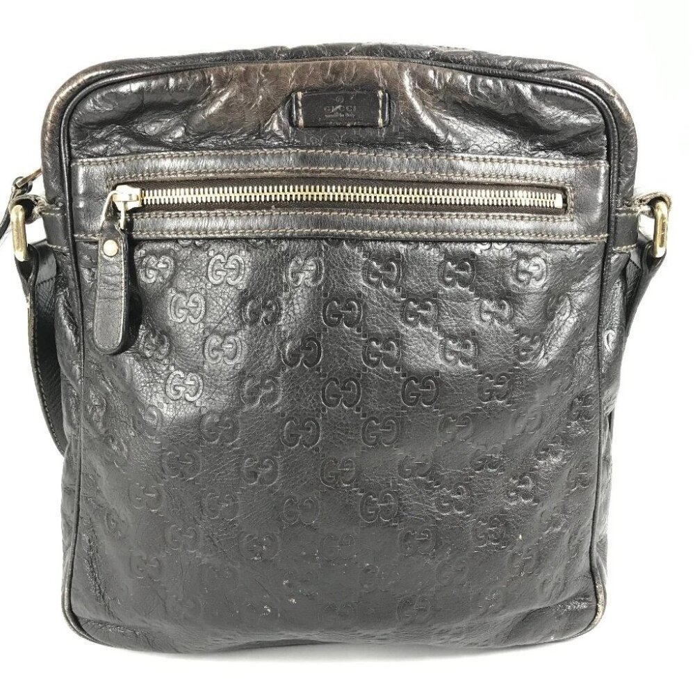 GUCCI 201448 Guccissima GG Bag Crossbody Pochette Shoulder Bag - Picture 2 of 15